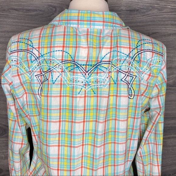 Ariat Western Snap Button Down Shirt size L - Picture 7 of 10